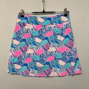 Lulu-B Active Golf Tennis Skort Skirt XS X-Small Jelly Fish Colorful D049 -5
